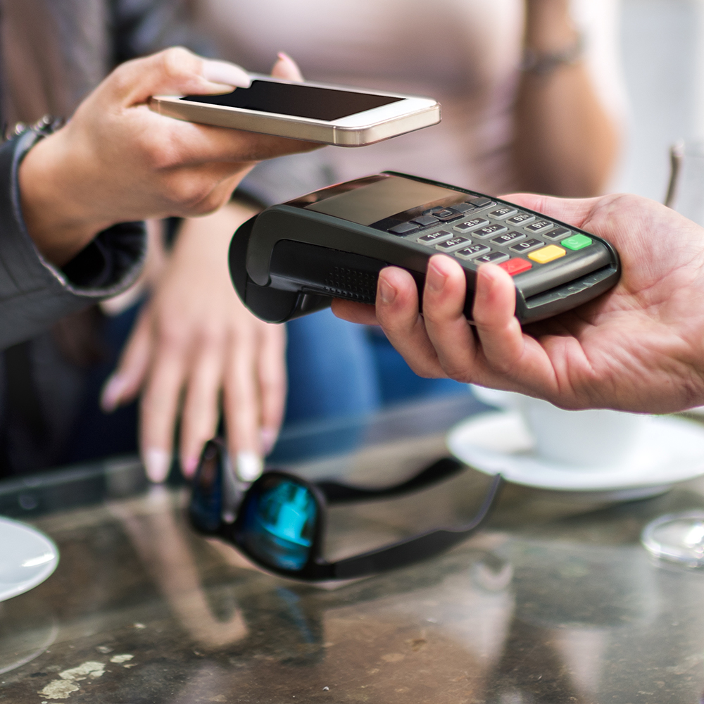 Using mobile phone to pay at store