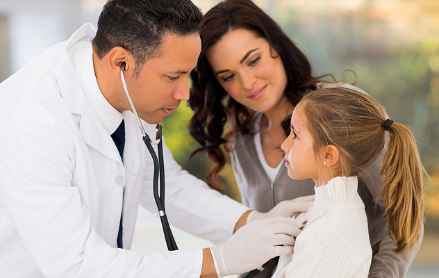 Doctor Checking the Child.